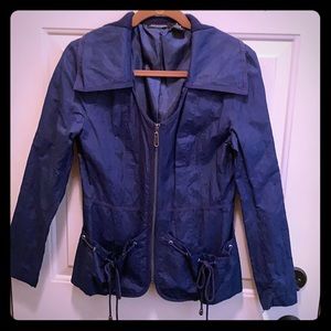 NWT Notations lightweight navy jacket Size S